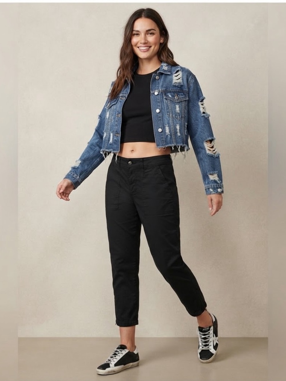 🆕 Lisa Rinna Crop Side Zip Pants